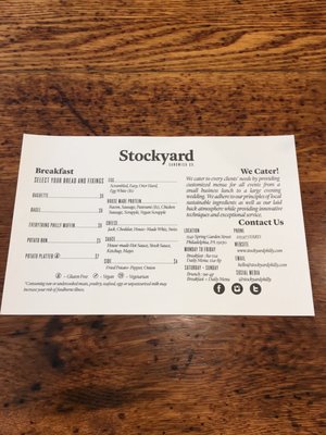 Menu photo 8 Stockyard Sandwich Philadelphia, PA Menu photo 8 Stockyard Sandwich Philadelphia, PA