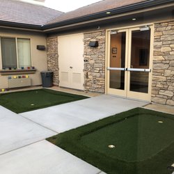 Elkhorn Jones Memory Care - One of two outdoor spaces, with Putting green!