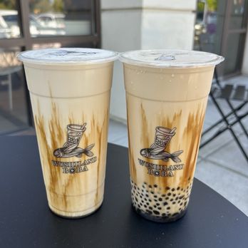 Wushiland Boba - Brown Sugar Green Milk Tea, Brown Sugar Milk Tea with boba + mini pearl ~ BOGO today only, 3/20/26 - Bubble Tea Near Me - Sacramento, California Wushiland Boba - Brown Sugar Green Milk Tea, Brown Sugar Milk Tea with boba + mini pearl ~ BOGO today only, 3/20/26 - Bubble Tea Near Me - Sacramento, California