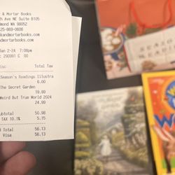 Brick & Mortar Books - $56.13 you cant put a price on books, don't even try ...
