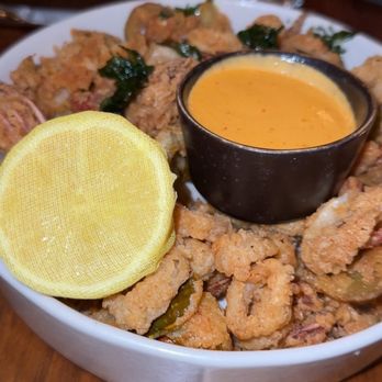 Joe's Pub at The Public - Calamari - I didn't try as I don't like seafood but the table loved these - Music Venues Near Me - New York, New York
