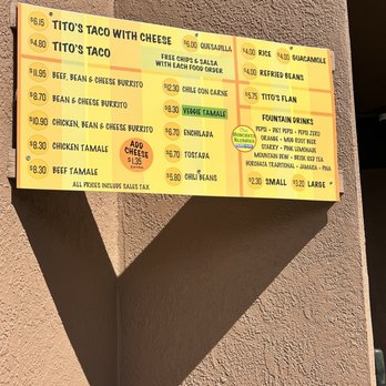 Tito's Tacos - Menu - Mexican Near Me - Culver City, California Tito's Tacos - Menu - Mexican Near Me - Culver City, California