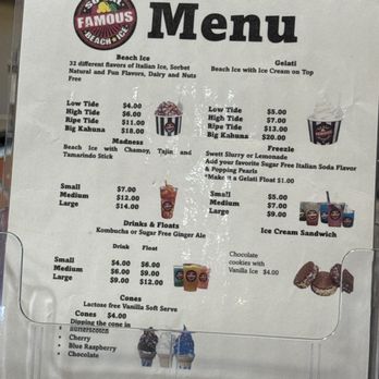 So Cal Famous Beach Ice - Menu - Ice Cream & Frozen Yogurt Near Me - Poway, California So Cal Famous Beach Ice - Menu - Ice Cream & Frozen Yogurt Near Me - Poway, California