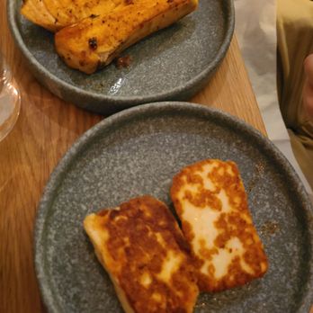 Two Hands - Side Halloumi and Side Salmon - Breakfast & Brunch Near Me - New York, New York Two Hands - Side Halloumi and Side Salmon - Breakfast & Brunch Near Me - New York, New York