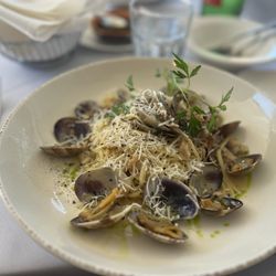 Cafe Pro Bono - Linguine with Manila clams