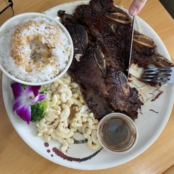 Sakura Hawaii BBQ & Ramen - Hawaiian BBQ Beef Short Rib with White Rice and Macaroni Salad - Hawaiian Near Me - Columbus, Ohio Sakura Hawaii BBQ & Ramen - Hawaiian BBQ Beef Short Rib with White Rice and Macaroni Salad - Hawaiian Near Me - Columbus, Ohio