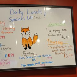 Fox's Pizza Den - Daily specials