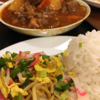 Tanaka Saimin - Oxtail Stew ($16.50): so happy it comes with the great house fried noodles! - Japanese Near Me - Honolulu, Hawaii