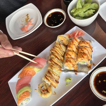 Umi Sushi - Rainbow Roll, Crazy Boy Roll, Baked Salmon Roll, Edamame - Sushi Bars Near Me - Colorado Springs, Colorado Umi Sushi - Rainbow Roll, Crazy Boy Roll, Baked Salmon Roll, Edamame - Sushi Bars Near Me - Colorado Springs, Colorado