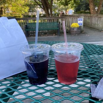Riverside Coffee Shop - two beverages on a table - Coffee & Tea Near Me - Occoquan, Virginia Riverside Coffee Shop - two beverages on a table - Coffee & Tea Near Me - Occoquan, Virginia