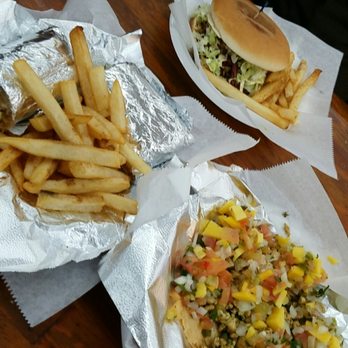 Chai Shai - Hunter Beef Burger Beef kabob roll Chicken papdi chaat - Coffee & Tea Near Me - Houston, Texas