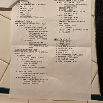 Big Bend Resort - Menu - Resorts Near Me - Parker Dam, California