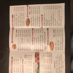 The Wing Place - Menu
