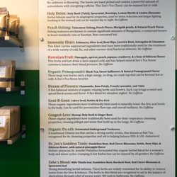 Zen's Tea House - Loose Leaf Tea Menu