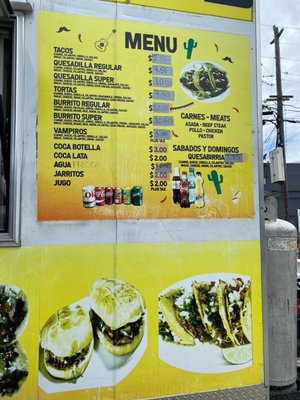 Menu photo 2 Andy's Tacos Jalisco San Mateo, CA Menu photo 2 Andy's Tacos Jalisco San Mateo, CA