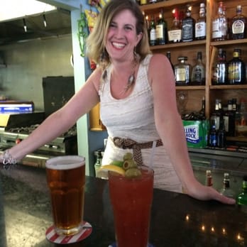 Commercial St Pub - Ana, the fabulous bartender at the Commercial Street Pub, has a truly sparkling personality. She makes a killer Bloody Mary! - Pubs Near Me - Portland, Maine