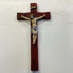 St Paul’s Catholic Books & Gifts - 10" Hand Painted Wall Crucifix