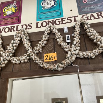Garlic World - World Longest Braid of Garlic - Specialty Food Near Me - Gilroy, California