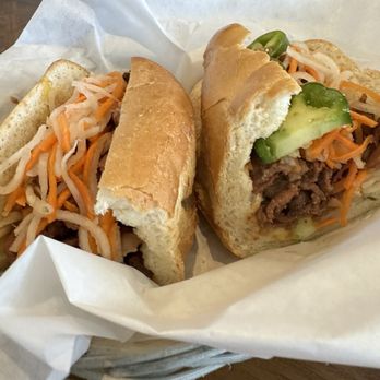 Pho Tran Vu - Banh mi - cha lua and pork; pork was too sweet. 10Grilled Pork Sandwiches With Cha Lua Vietnamese Sausage - Vietnamese Near Me - Mountain View, California Pho Tran Vu - Banh mi - cha lua and pork; pork was too sweet. 10Grilled Pork Sandwiches With Cha Lua Vietnamese Sausage - Vietnamese Near Me - Mountain View, California