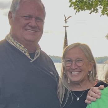 Maiden Lake Supper Club - Me and my hubby, on the patio, enjoying an after dinner drink. - American Near Me - Mountain, Wisconsin
