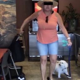 Pets aren't allowed inside restaurants, and "locals" are not above the rules. Pets aren't allowed inside restaurants, and "locals" are not above the rules.