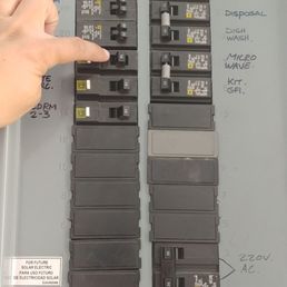 The breaker that needed to be replaced.