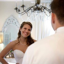 Faux Picasso Photography - Bride and her Groom before their reception