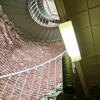 Umpqua River Lighthouse Museum - Stairway inside the lighthouse. There are 241,000 bricks that were used to build the lighthouse. - Museums Near Me - Winchester Bay, Oregon