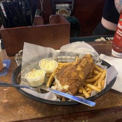 The Tavrne - This unassuming basket is the best fish 'n chips I ever had in my life.