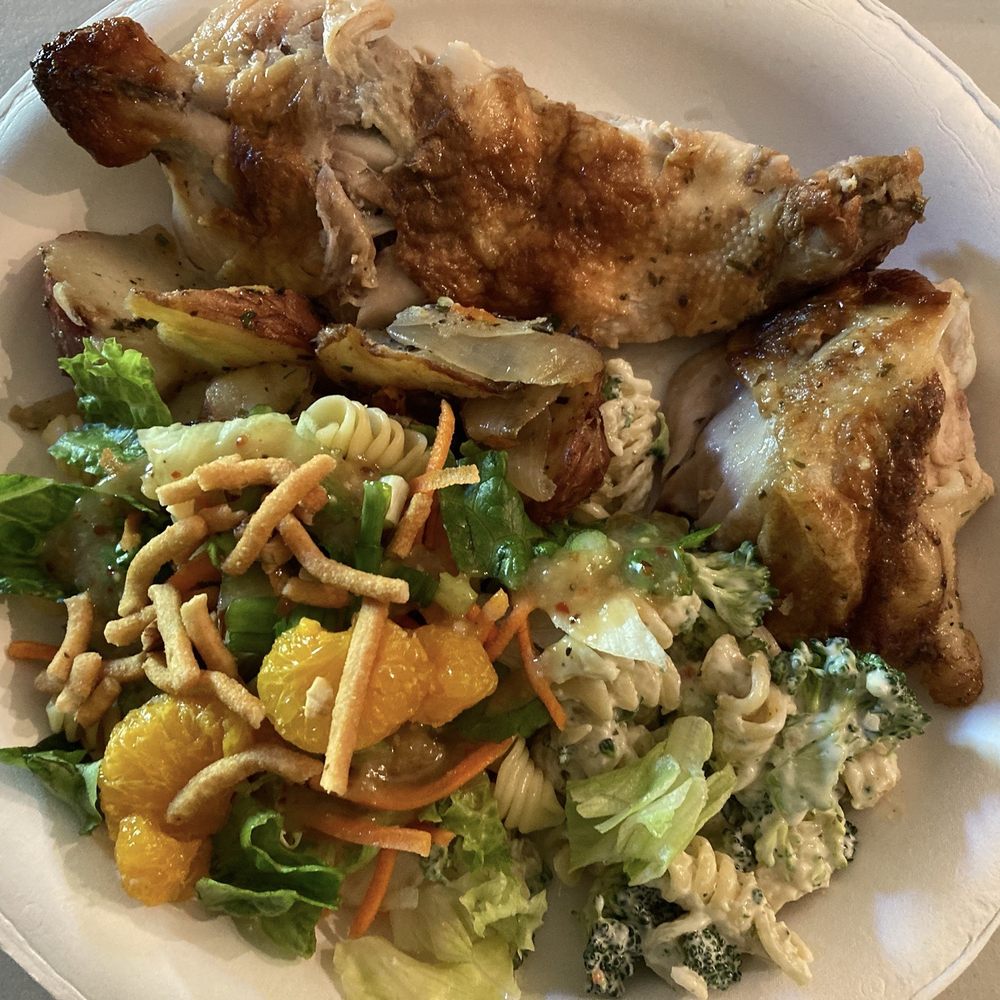 Calif Chicken Cafe - A little sample of everything we got. - American Near Me - Northridge, California