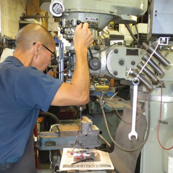 Findlay's Machine Shop - Keith at Findlay's Machine Shop, working on another irreplaceable auto part. - Machine Shops Near Me - Los Angeles, California
