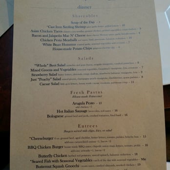 Bistro 135 - Menu as of June 24, 2016 - Italian Near Me - Tracy, California