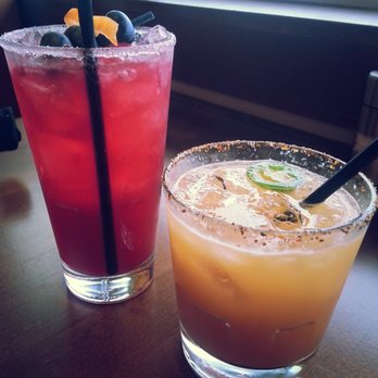 Mi Dia From Scratch - Canyon road sunrise on the right - 4/5 and some type of habanero margarita on the left (i forgot the exact name) - 4/5 - Mexican Near Me - Plano, Texas