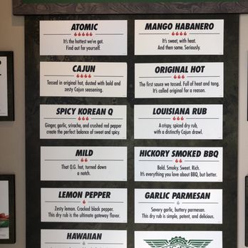Wingstop - Variety of sauce - Chicken Wings Near Me - Westminster, California
