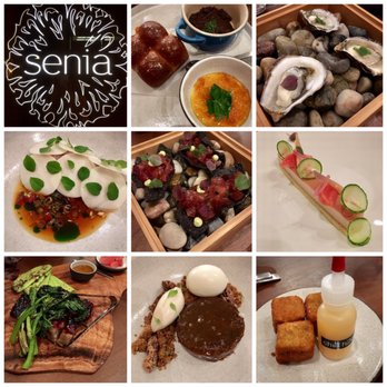 Senia - Bone marrow custard, kusshi oysters, kampachi, poke crackers, foie gras, pork belly, stick toffee cake, kalua pork and cabbage croquette. - Cocktail Bars Near Me - Honolulu, Hawaii
