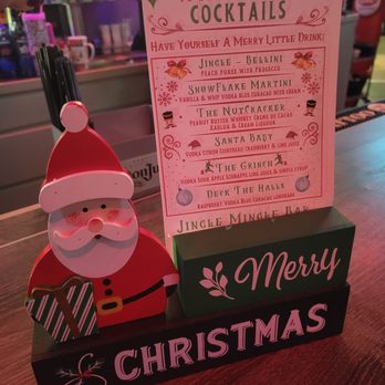 Amici Restaurant and Lounge - The bar is decked out for Christmas, and the festive cocktails were fun and delicious! - Italian Near Me - North Royalton, Ohio Amici Restaurant and Lounge - The bar is decked out for Christmas, and the festive cocktails were fun and delicious! - Italian Near Me - North Royalton, Ohio