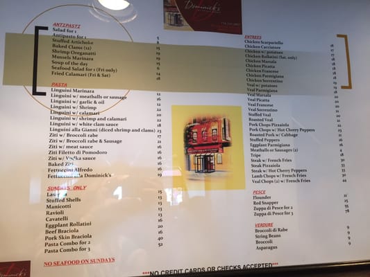 Menu photo 6 Dominick's Restaurant Bronx, NY