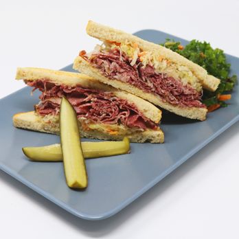 The Kootenay Bakery Cafe - a roast beef sandwich with pickles - Bakeries Near Me - Nelson, British Columbia