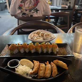 Sake House By Hikari - Shrimp Tempura Roll, Salmon Special Roll, beef gyoza - Japanese Near Me - Culver City, California Sake House By Hikari - Shrimp Tempura Roll, Salmon Special Roll, beef gyoza - Japanese Near Me - Culver City, California