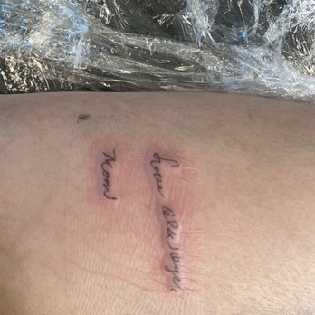 RicRoks Tattoos - This is the tattoo that I got... it's my mom's actual handwriting tattooed on my forearm by Paula... it reads, "Love always, Mom" - Tattoo Near Me - Los Angeles, California RicRoks Tattoos - This is the tattoo that I got... it's my mom's actual handwriting tattooed on my forearm by Paula... it reads, "Love always, Mom" - Tattoo Near Me - Los Angeles, California