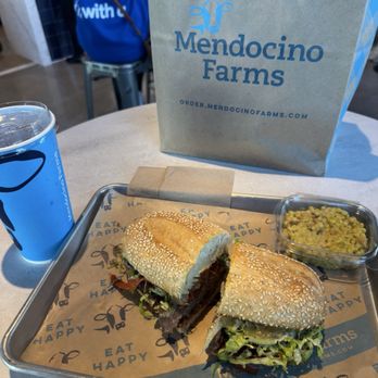 Mendocino Farms - The chimichurri steak and bacon was a flavor bomb. Of course, the curried couscous was the perfect complement. - Sandwiches Near Me - Rancho Cucamonga, California Mendocino Farms - The chimichurri steak and bacon was a flavor bomb. Of course, the curried couscous was the perfect complement. - Sandwiches Near Me - Rancho Cucamonga, California
