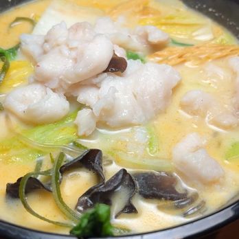 Town Foods - a bowl of soup with shrimp and vegetables - Chinese Near Me - Queens, New York
