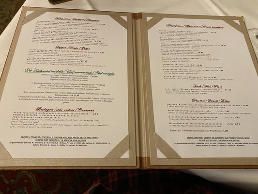 Menu photo 1 Griechenbeisl Vienna, 9