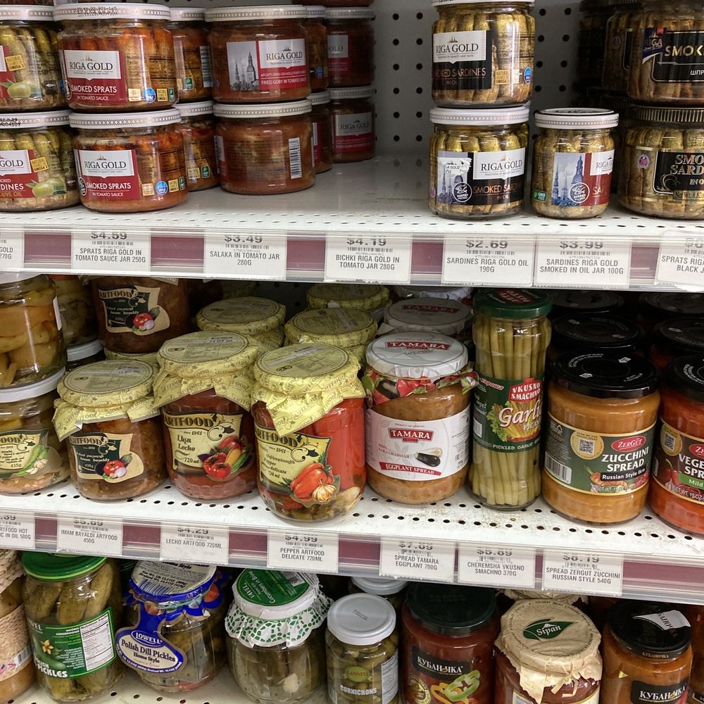 CCCP Market - Spreads, and Riga Gold sprays - best sardines I've ever had - Grocery Near Me - Plano, Texas