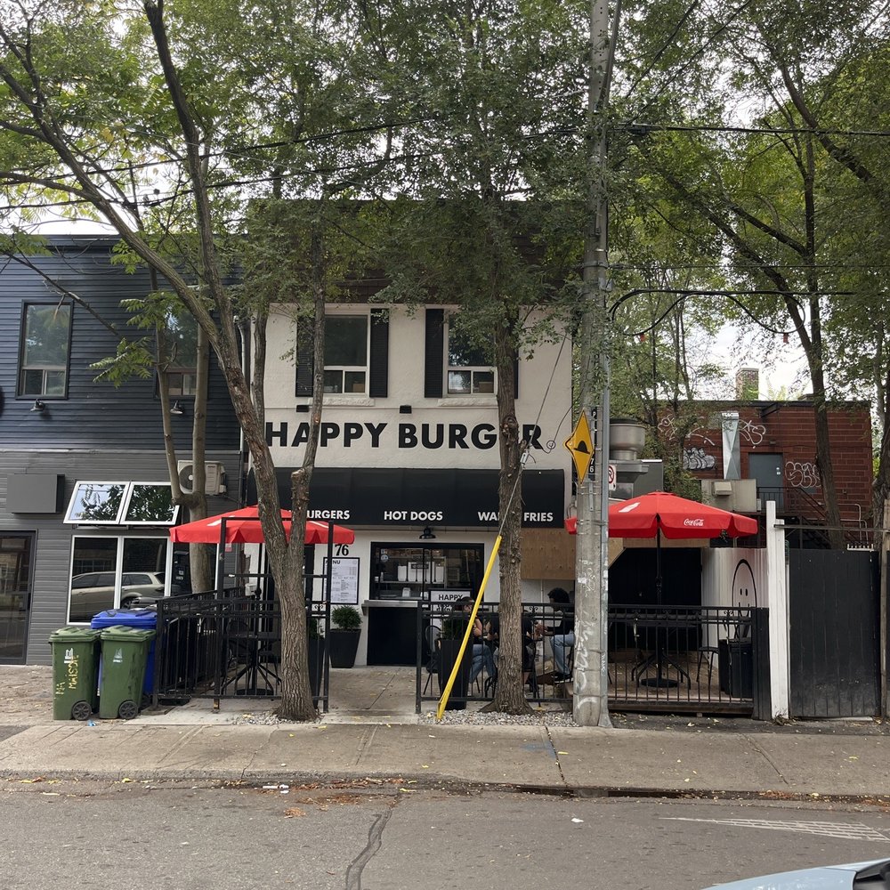 Happy Burger - Exterior view - Hot Dogs Near Me - Toronto, Ontario Happy Burger - Exterior view - Hot Dogs Near Me - Toronto, Ontario