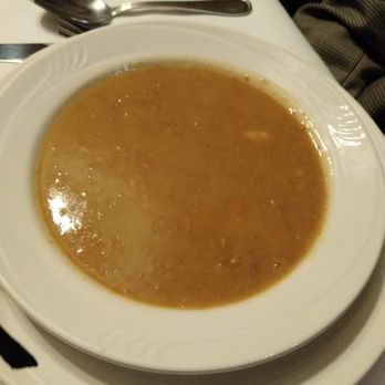 The Ship Lantern Inn - Coconut seafood bisque - very good but a bit too sweet for my taste. - New American Near Me - Milton, New York