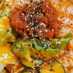 Sushi Sumo - Asian Spicy Tuna Poke, chef Lee's own creation. All poke is unique and delicious. Maui Poke, French Poke are also available.