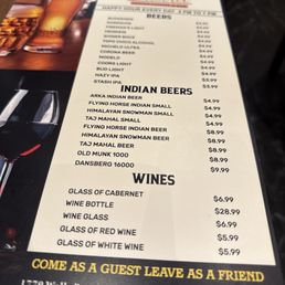I'm Indian beers