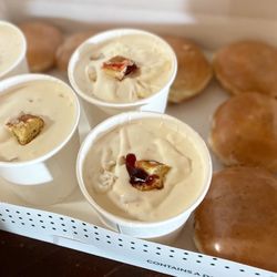 Jelly donut ice cream