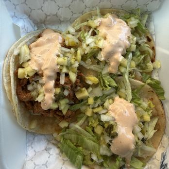 Taco Cacao - #1. Chicken al Pastor #7 Fish Taco #7 Fish Taco - Food Trucks Near Me - Kansas City, Missouri Taco Cacao - #1. Chicken al Pastor #7 Fish Taco #7 Fish Taco - Food Trucks Near Me - Kansas City, Missouri